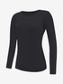 Women's Solid Colour Crew Neck Long Sleeve T-Shirt