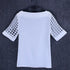Summer Blouse Sexy Women Ladies Hollow Sleeve Slash Neck Loose Solid Shirts Casual Tops
