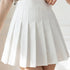 ZOKI Women’s Pleated A-Line Skirt in White