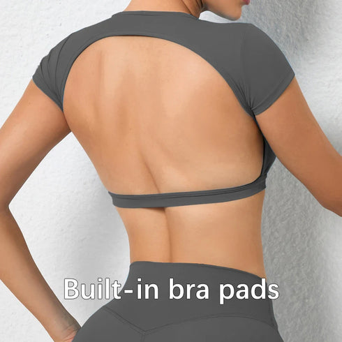 Hearuisavy Breathable Workout Crop Top for Women