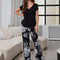 Women's Floral Print Short Sleeve Pyjama Set
