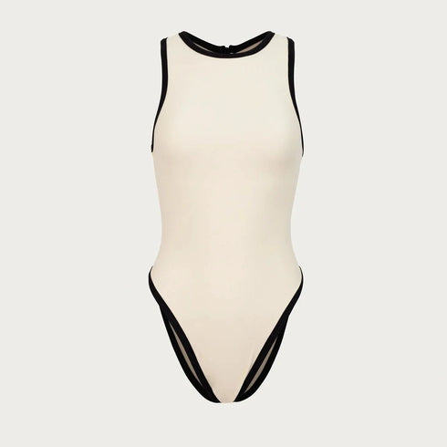 Classic Black One-Piece Swimsuit for Women
