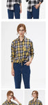 Loose Women's Plaid Shirt - Long Sleeve Casual Blouse