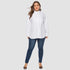 Plus Size Long Sleeve Blouse for Spring and Autumn
