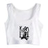 Y2K Style Korn Crop Top for Women - Short Sleeve T-Shirt