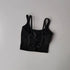 Women's Push Up Sports Bra with Back Knot Detail
