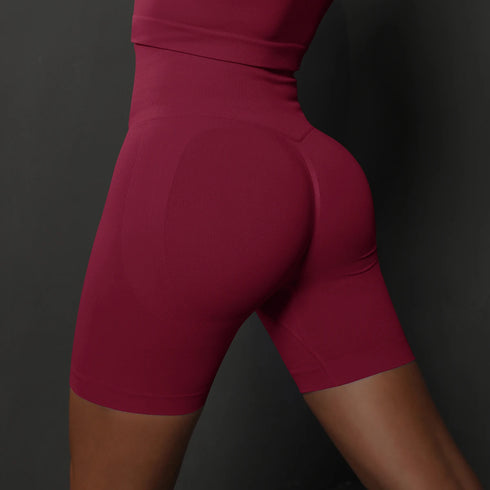 Seamless High Waist Yoga Shorts for Women
