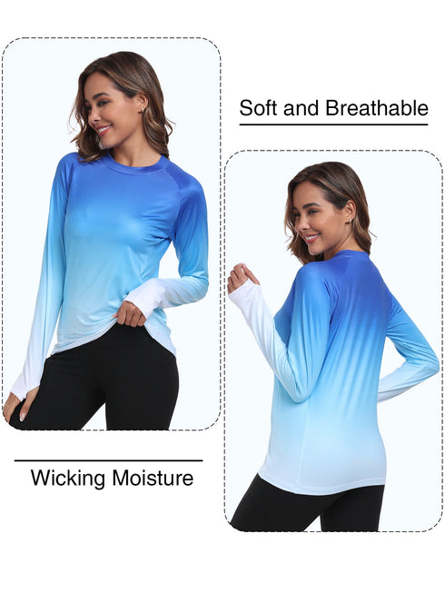 Women's Long Sleeve UV Protection Sun Shirt