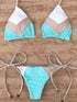 Multicolour Push Up Ribbed Bikini Set
