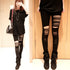Hollow Out Ripped Leggings for Women