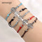 12Pcs Life Tree Charms Adjustable Bracelet Set