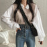 Korean Style Polo Collar Blouse for Women