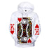 Heart Of The Cards Men's 3D Poker Graphic Hoodie