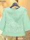 ZANZEA Elegant Embroidered Blouse for Women