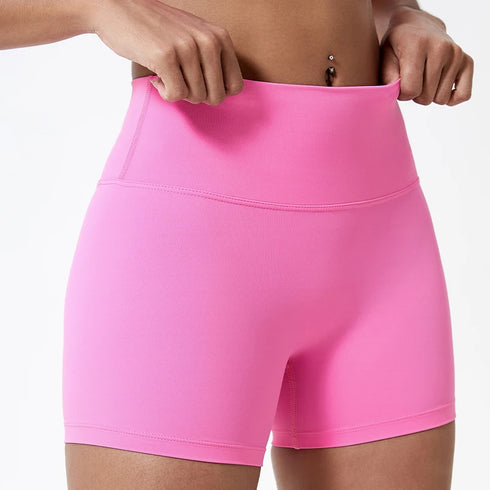 Hearuisavy High Waist Yoga Shorts Women Buttock Lift Slim Fit