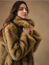 Eco Faux Fur Coat for Women - Stylish Gradient Jacket