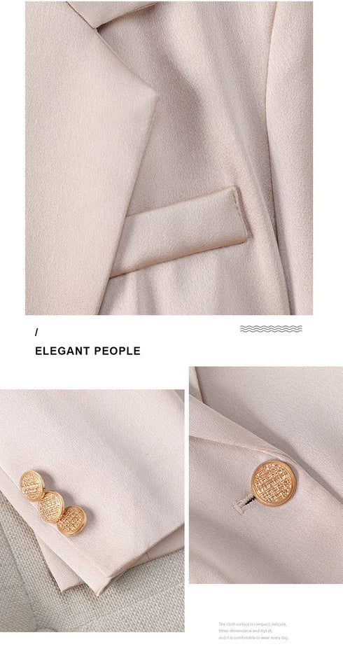 Red Slim Fit Blazer for Women