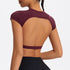 Ctenkevet Women's Yoga Crop Top with Back Detail