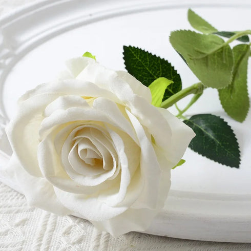 20 Pcs Artificial Velvet Silk Rose Bouquet
