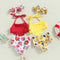 Toddler Girls 3 Piece Strawberry Print Bikini Set