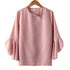 Ruffled Sleeve Chiffon Blouse for Women