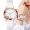 Elegant Black and White Design Ladies' Quartz Watch