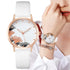 Elegant Black and White Design Ladies' Quartz Watch