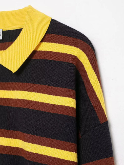 Casual Striped Knitted Pullover Sweater