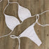 Adjustable Lace-Up Triangle Bikini in Multiple Colours