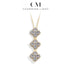 Sparkling Moissanite Diamond Necklace in 925 Silver