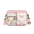Kawaii Nylon Crossbody Bag with Multiple Pockets