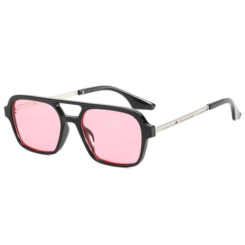 Small Frame Square Sunglasses Woman Luxury Vintage Leopard