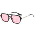 Small Frame Square Sunglasses Woman Luxury Vintage Leopard