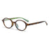 Retro Small Oval Sunglasses with Rivet Detail