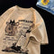 Unisex Oversized Cartoon Print T-shirt in Plus Sizes