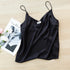 Chic Satin V-Neck Tank Top for Summer