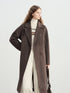 Stylish Women's Petite Wool Overcoat with Suit Lapel