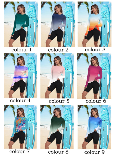 Women's Long Sleeve UV Protection Sun Shirt