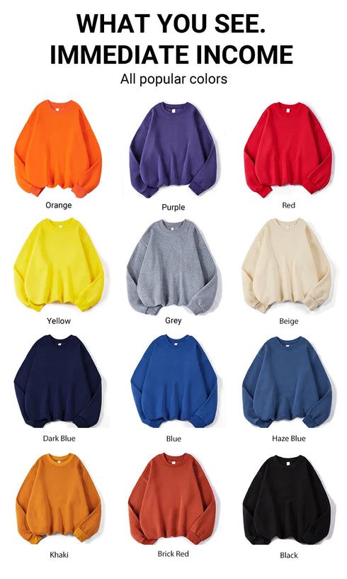 Women's Loose Fleece Pullover Sweatshirt
