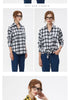 Loose Women's Plaid Shirt - Long Sleeve Casual Blouse