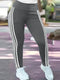 Plus Size Striped Leggings for Women