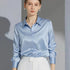 Elegant Satin Finish Long Sleeve Blouse for Women