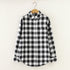Plaid Flannel Shirt for Women - Casual Long Sleeve Top