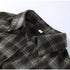 Casual Plaid V-Neck Blouse for Women