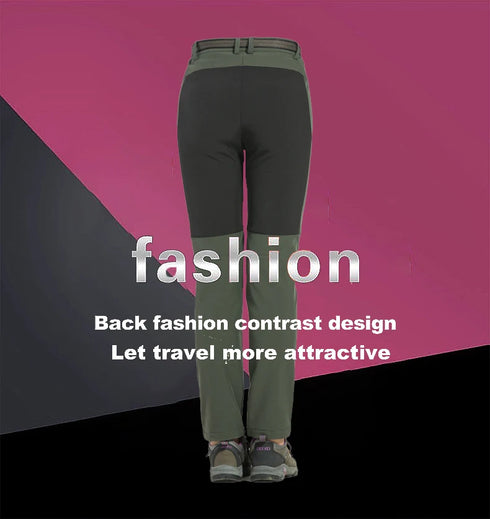 Women's Thick Fleece Winter Hiking Pants