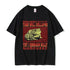 Japanese Evolve Into Crab Funny Graphic T Shirt Women Retro Fashion T-shirts Oversized T-shirt Streetwear Vintage puls size Y2K