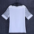 Summer Blouse Sexy Women Ladies Hollow Sleeve Slash Neck Loose Solid Shirts Casual Tops