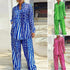 Plus Size VONDA Women Matching Sets Long Sleeve Suits