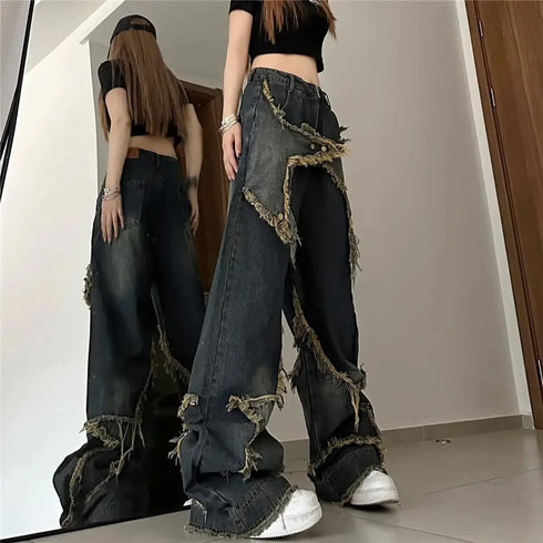 Baggy Vintage-Style Jeans for Women