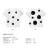 Women's White Polka Dot Puff Sleeve Blouse